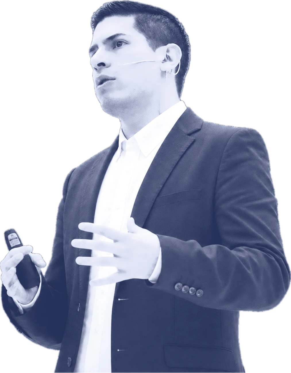 Alex Servin en conférence — bichromie éditoriale
