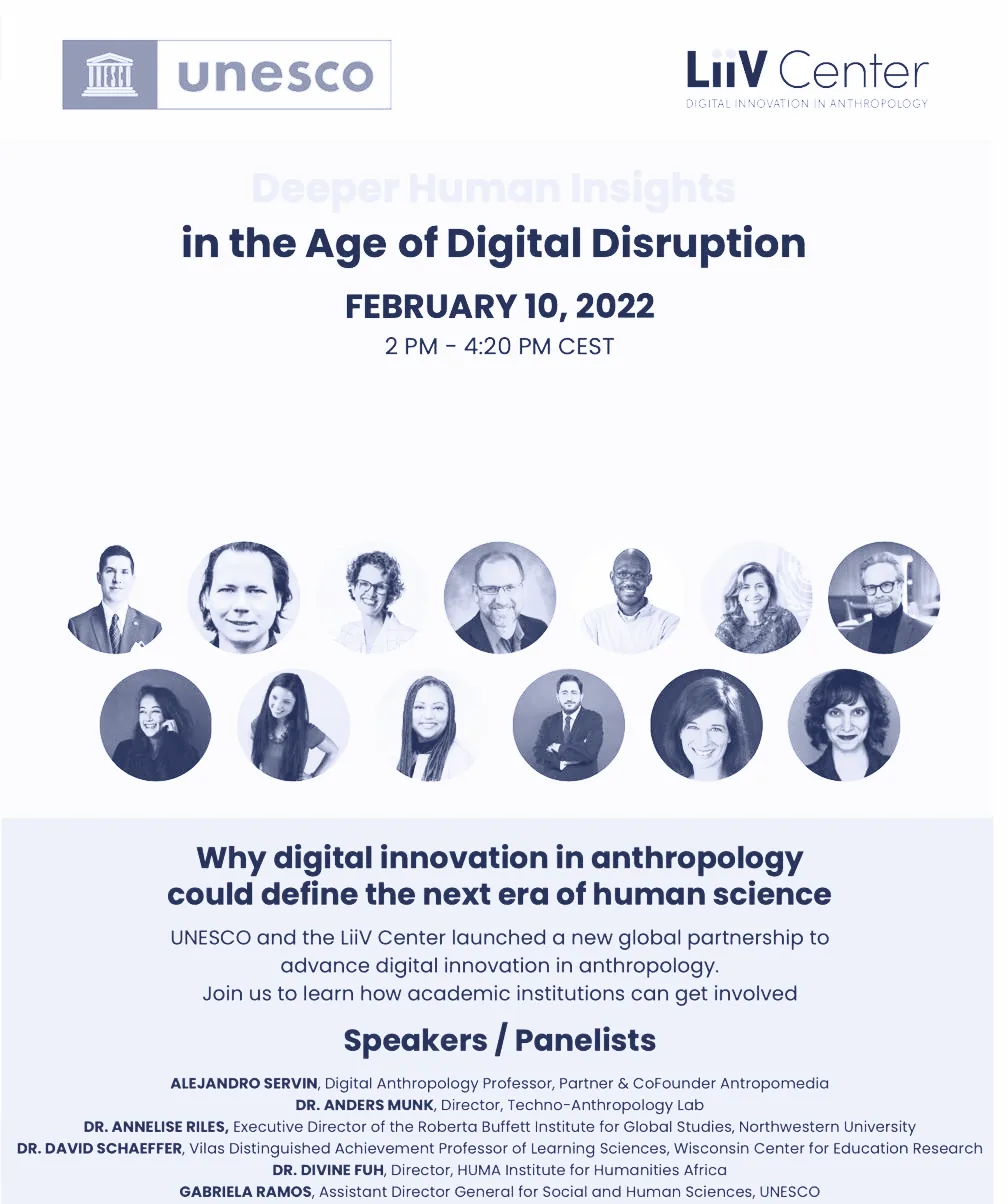 Affiche du panel UNESCO × LiiV Center